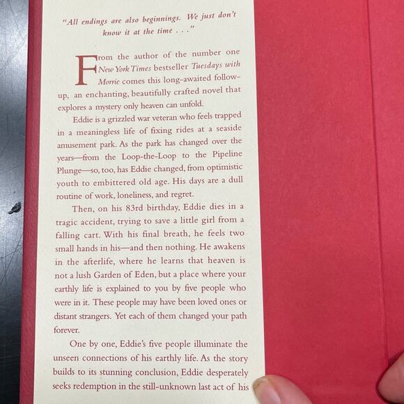 NEW The Five People You Meet In Heaven Hardcover Fiction Book by Mitch Albom - Picture 9 of 16